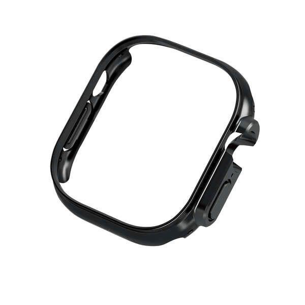 エレコム ELECOM Apple Watch 49mm Ultra ハードバンパー ブラック AW-22CBPPBK