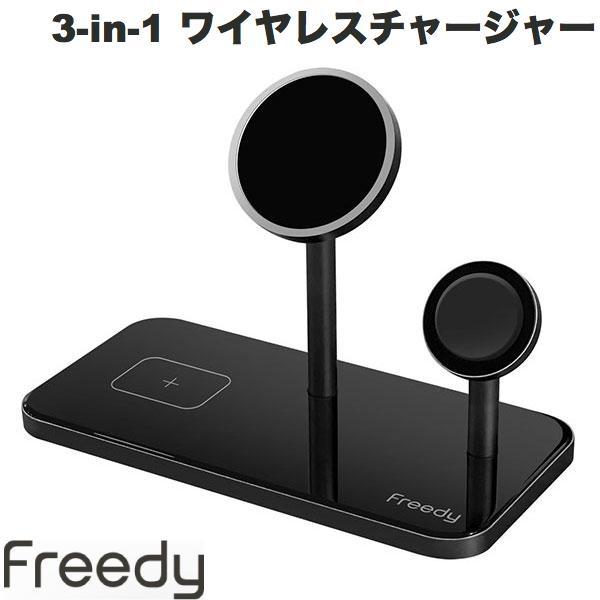 Komatech コマテック Freedy マグネット 3-in-1 ワイヤレスチャージャー 7.5W iPhone / Apple Watch / AirPods 対応 スタンド EA1205
