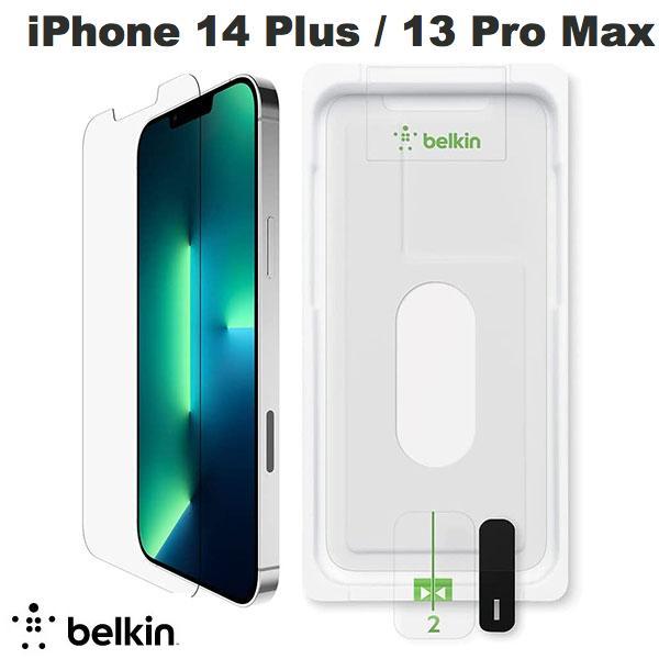 BELKIN ベルキン iPhone 14 Plus / 13 Pro Max SCREENFORCE 抗菌画面保護 強化ガラスフィルム 0.33mm OVA070ZZ