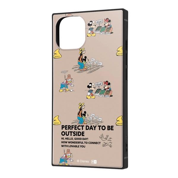 ingrem iPhone 14 / 13 ディズニーキャラクター 耐衝撃ハイブリッドケース KAKU アースデイ_ファーマー