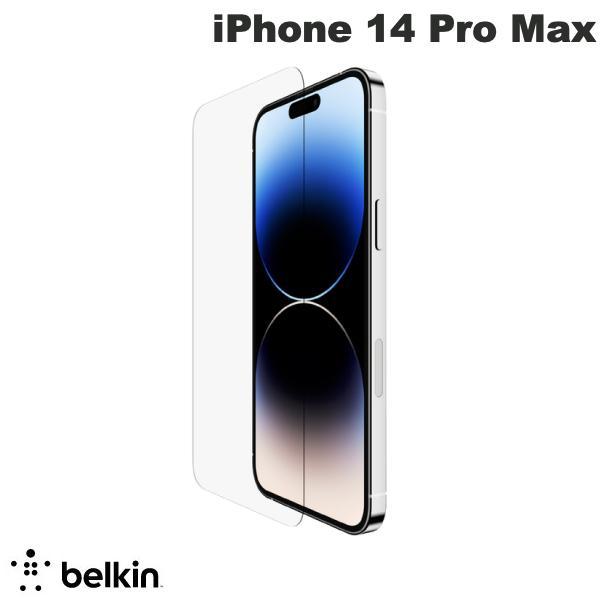 BELKIN ベルキン iPhone 14 Pro Max SCREENFORCE  UltraGlass抗菌画面保護フィルム 0.29mm OVA104zz