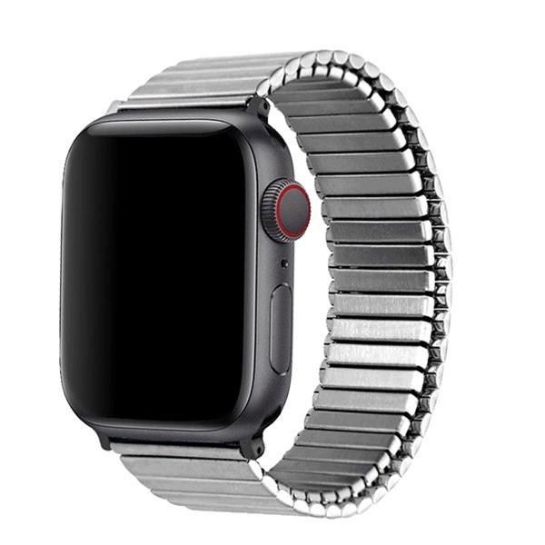 TF7 Apple Watch 41 / 40 / 38mm メタルストレッチバンド Lサイズ シルバー