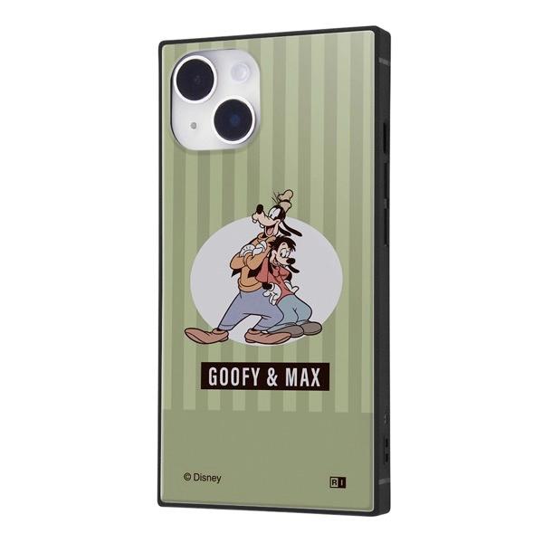 ingrem iPhone 14 / 13 ディズニーキャラクター 耐衝撃ハイブリッドケース KAKU グーフィー&マックス_80年代