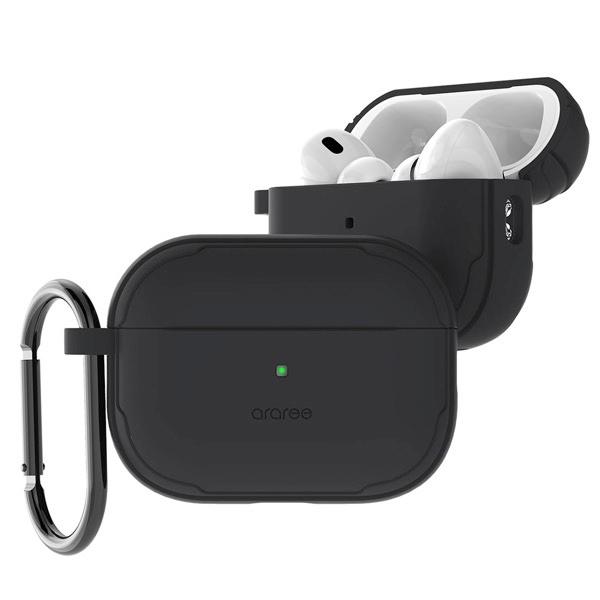 araree アラリー AirPods Pro 第 2 / 1世代 ハイブリッドケース DUPLE ブラック AR25115APP2