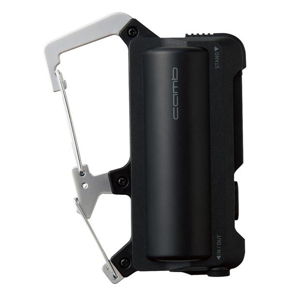 エレコム モバイルバッテリー カラビナ一体型 15W USB-C入出力1ポート 5000mAh 防水・防塵・耐衝撃 IP44 ブラック