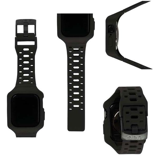 UAG ユーエージー Apple Watch 45mm Series 8 / 7 Rip Curl HUNTINGTON  (リップカール ) ケース + バンド ブラック UAG-AWL-RCHT-BK