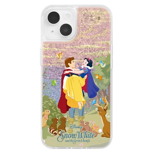 ingrem イングレム iPhone 14 / 13 ディズニーキャラクター ラメ グリッターケース 白雪姫_目覚めのシーン IJ-DP36LG1S/SW2