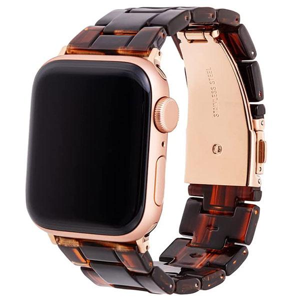 GRAMAS COLORS グラマス カラーズ Apple Watch 41 / 40 / 38mm bonbon 軽量樹脂ウォッチバンド ブラウン CWBPB-AW02BRW