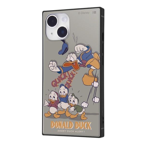 ingrem iPhone 14 / 13 ディズニーキャラクター 耐衝撃ハイブリッドケース KAKU ドナルドと甥っ子