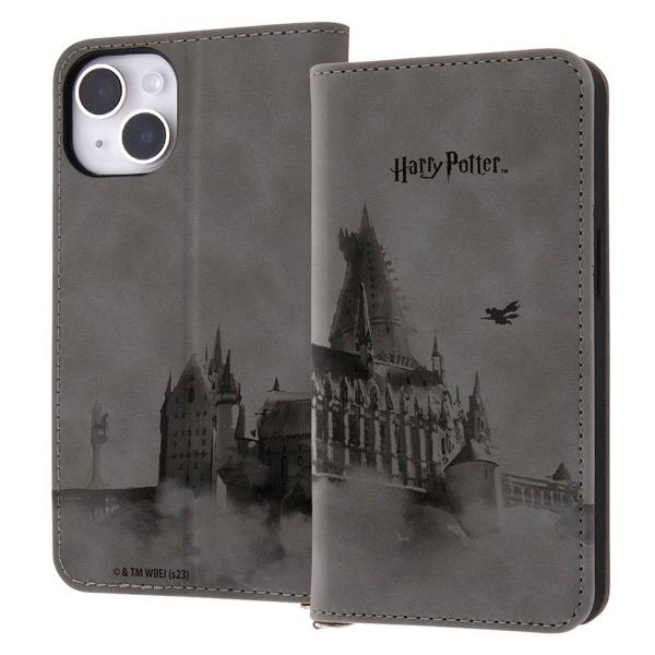 ingrem iPhone 14 / 13 ハリー・ポッター 耐衝撃 手帳型レザーケース Raffine ホグワーツ魔法魔術学校_4