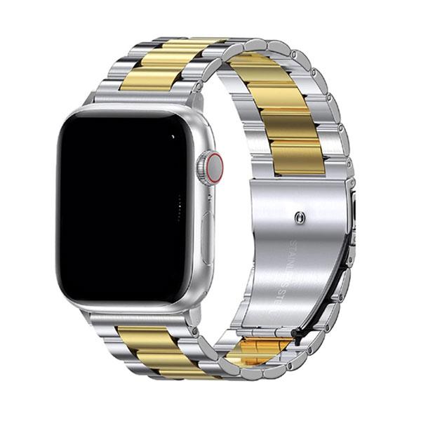 truffol トラッフル Apple Watch 49 / 45 / 44 / 42mm クラシックバンド オイスター シルバー/ゴールド TFOY4249SG