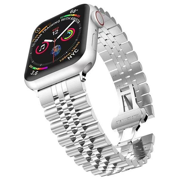 truffol トラッフル Apple Watch 49 / 45 / 44 / 42mm クラシックバンド ジュビリー シルバー TFJB4249SL