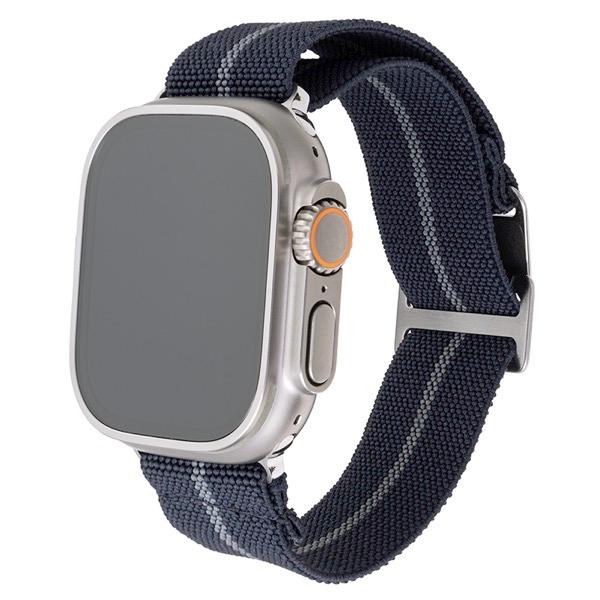 GRAMAS COLORS Apple Watch 49 / 45 / 44 / 42mm MARINE NATIONALE STRAP ULTRA エラスティックループ Navy