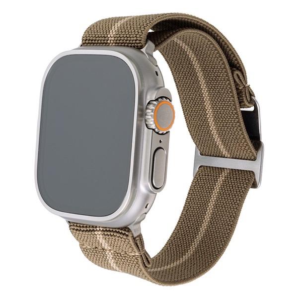 GRAMAS COLORS Apple Watch 49 / 45 / 44 / 42mm MARINE NATIONALE STRAP ULTRA エラスティックループ Khaki