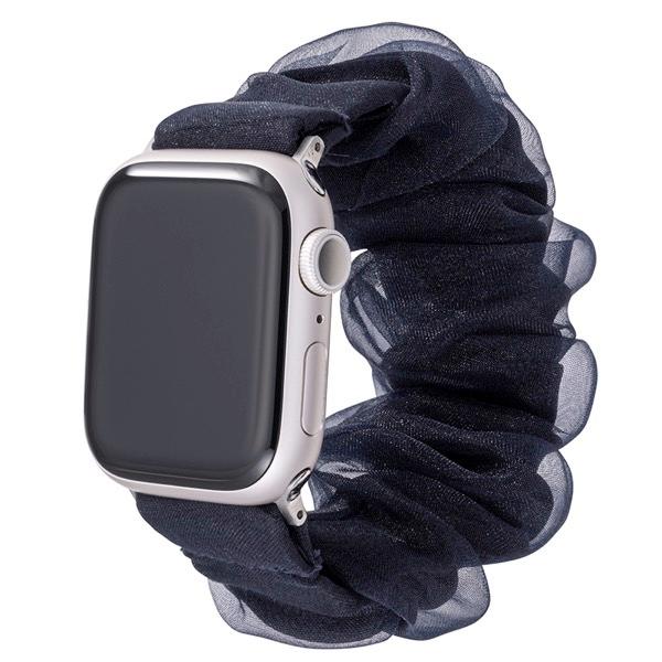 GRAMAS COLORS グラマス カラーズ Apple Watch 41 / 40 / 38mm souffle シュシュバンド ネイビー CWBCH-AW02NVY