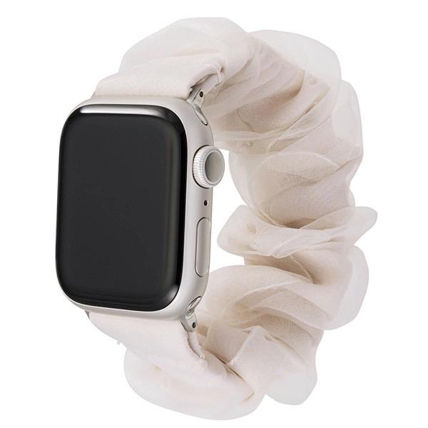 GRAMAS COLORS グラマス カラーズ Apple Watch 41 / 40 / 38mm souffle シュシュバンド ホワイト CWBCH-AW02WHT