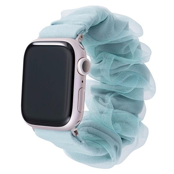 GRAMAS COLORS グラマス カラーズ Apple Watch 41 / 40 / 38mm souffle シュシュバンド ベイビーブルー CWBCH-AW02BLU