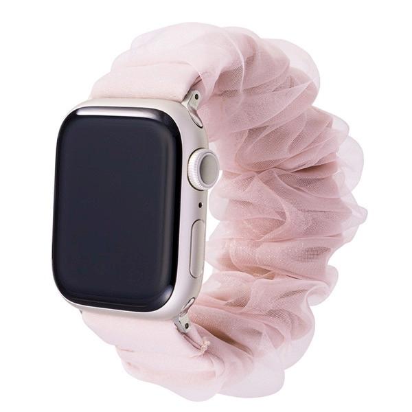 GRAMAS COLORS グラマス カラーズ Apple Watch 41 / 40 / 38mm souffle シュシュバンド ベイビーピンク CWBCH-AW02PNK