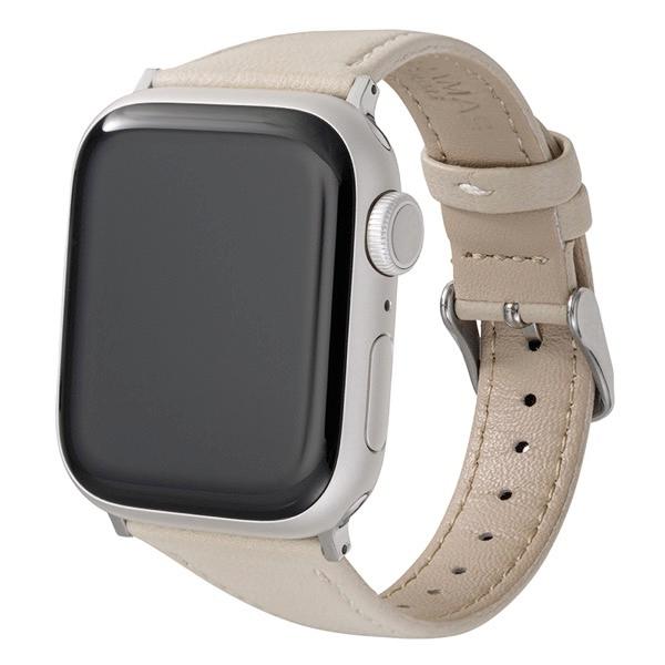 GRAMAS COLORS Apple Watch 41 / 40 / 38mm Lumiere スコッチガードレザーバンド アイボリー