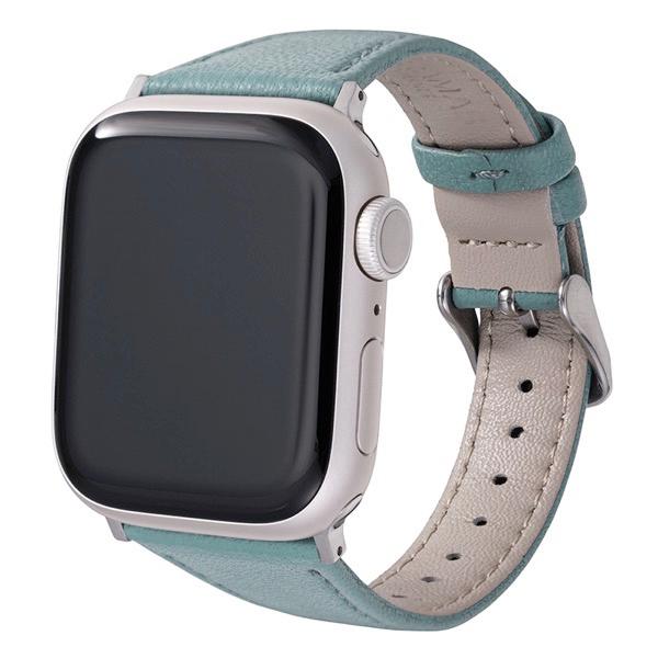GRAMAS COLORS Apple Watch 41 / 40 / 38mm Lumiere スコッチガードレザーバンド スモーキーブルー