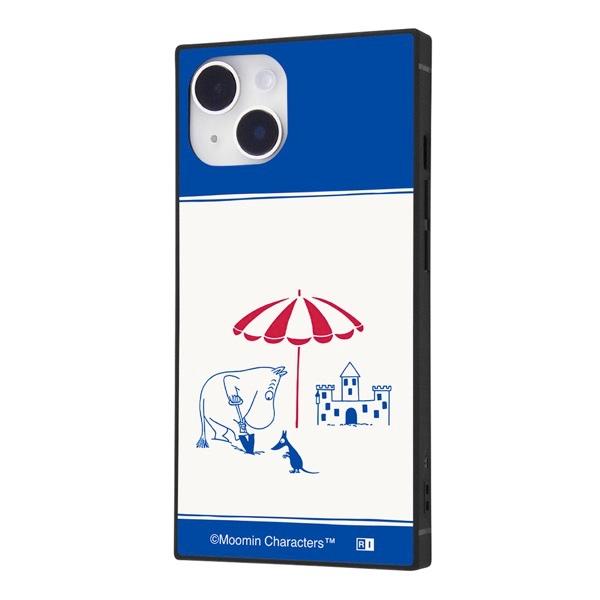 ingrem iPhone 14 / 13 ムーミン 耐衝撃ハイブリッドケース KAKU RIVIERA_砂のお城