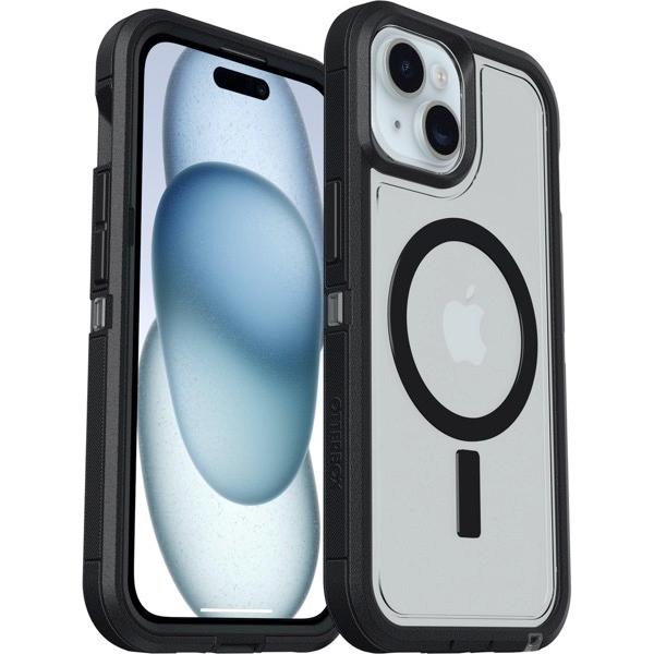 OtterBox オッターボックス iPhone 15 DEFENDER XT (ディフェンダー) 耐衝撃 MagSafe対応 Clear Dark Side 77-93336