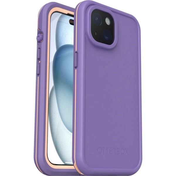 OtterBox オッターボックス iPhone 15 LifeProof FRE 防水 防塵 防雪 耐衝撃 ケース MagSafe対応 Plum 77-93440