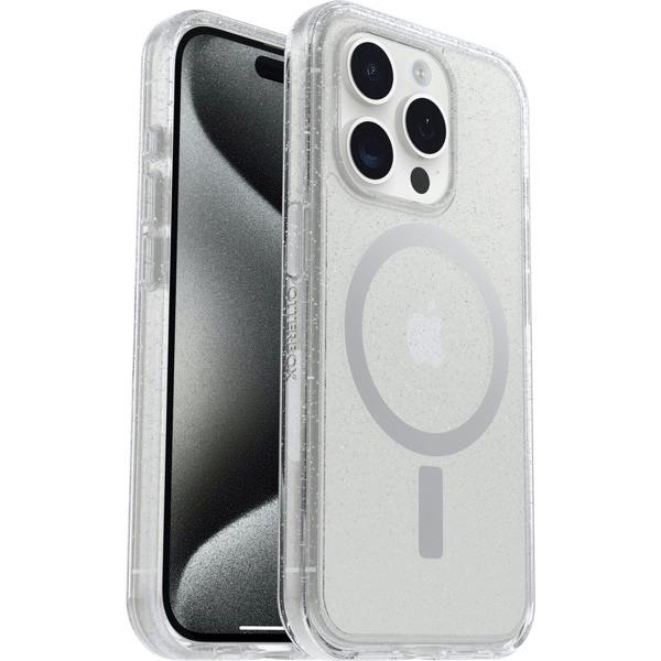 OtterBox オッターボックス iPhone 15 Pro SYMMETRY (シンメトリー) 耐衝撃 抗菌 MagSafe対応 Stardust Clear 77-93034