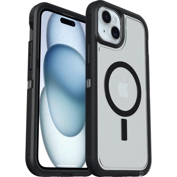 OtterBox オッターボックス iPhone 15 Plus DEFENDER XT (ディフェンダー) 耐衝撃 MagSafe対応 Clear Dark Side 77-93290