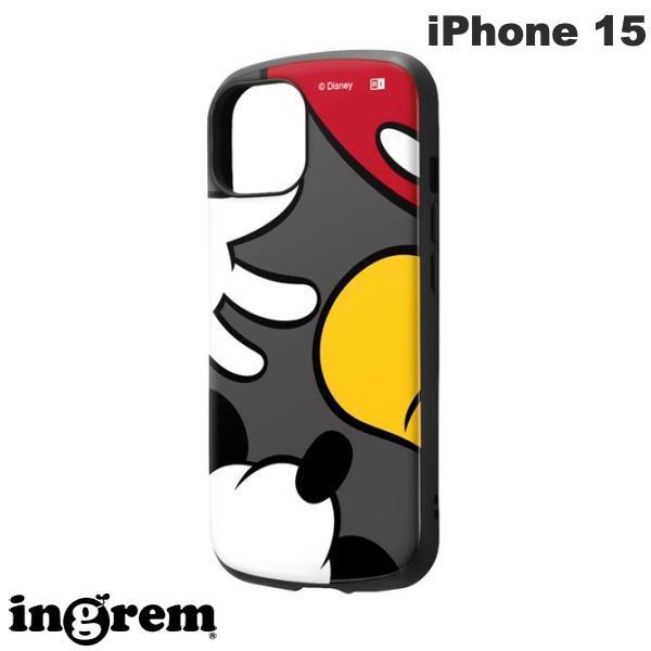 ingrem イングレム iPhone 15 ディズニー 耐衝撃ケース MiA ミッキーマウスカラー_1 IN-DP41AC4/MK26