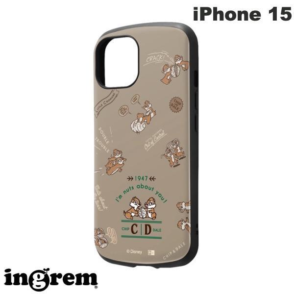 ingrem イングレム iPhone 15 ディズニー 耐衝撃ケース MiA チップ&デール_ベストフレンズ IN-DP41AC4/CD9