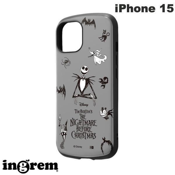 ingrem イングレム iPhone 15 ディズニー 耐衝撃ケース MiA ナイトメアー・ビフォア・クリスマス IN-DP41AC4/NC2
