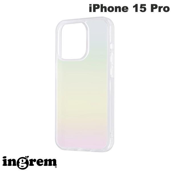 ingrem イングレム iPhone 15 Pro ガラスハイブリッドケース マット オーロラ IS-P42CC11/MARM