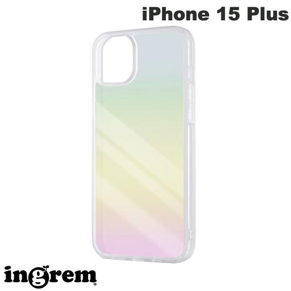 ingrem イングレム iPhone 15 Plus ガラスハイブリッドケース オーロラ IS-P43CC11/ARM