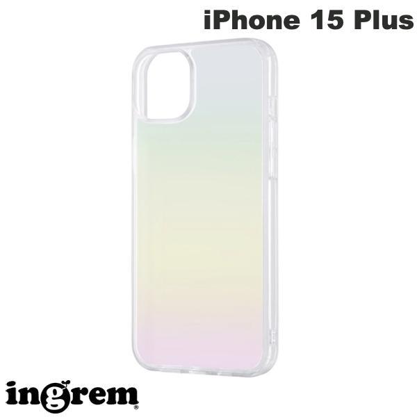 ingrem イングレム iPhone 15 Plus ガラスハイブリッドケース マット オーロラ IS-P43CC11/MARM