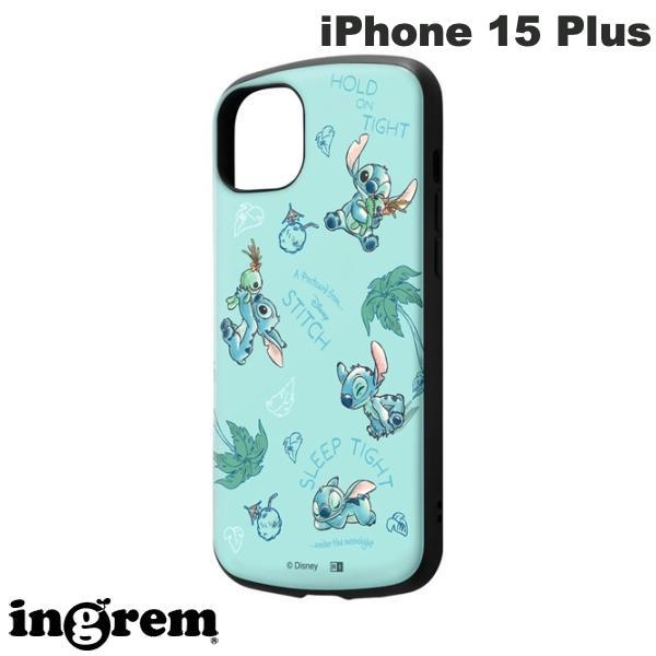 ingrem イングレム iPhone 15 Plus ディズニー 耐衝撃ケース MiA いろんなスティッチ IN-DP43AC4/ST6
