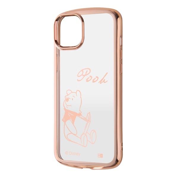 ingrem イングレム iPhone 15 Plus / 14 Plus ディズニー TPUソフトケース METAMORU くまのプーさん_メタリック IN-DP43TC13PG/PO25