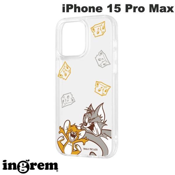 ingrem イングレム iPhone 15 Pro Max トムとジェリー ハイブリッドケース Clear Pop トム&ジェリー IN-WP44UK/TJ17