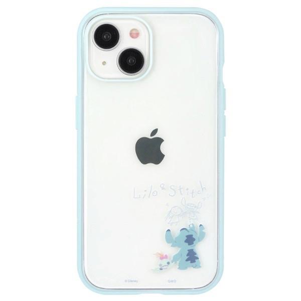 gourmandise グルマンディーズ iPhone 15 耐衝撃ケース IIIIfi+ (イーフィット) Clear ディズニー・ピクサーキャラクター スティッチ DNG-154ST