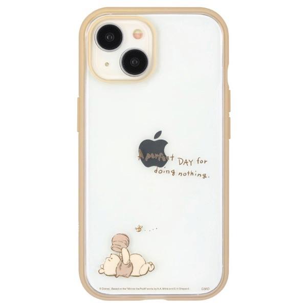 gourmandise グルマンディーズ iPhone 15 耐衝撃ケース IIIIfi+ イーフィット Clear ディズニー・ピクサーキャラクター くまのプーさん