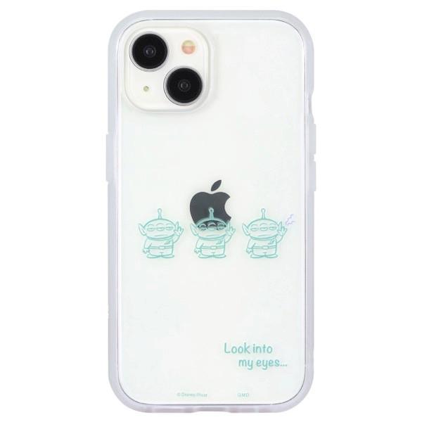 gourmandise グルマンディーズ iPhone 15 耐衝撃ケース IIIIfi+ (イーフィット) Clear ディズニー・ピクサーキャラクター エイリアン DNG-154AL