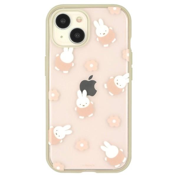 gourmandise グルマンディーズ iPhone 15 耐衝撃ケース IIIIfi+ (イーフィット) Clear ミッフィー フラワー MF-441E