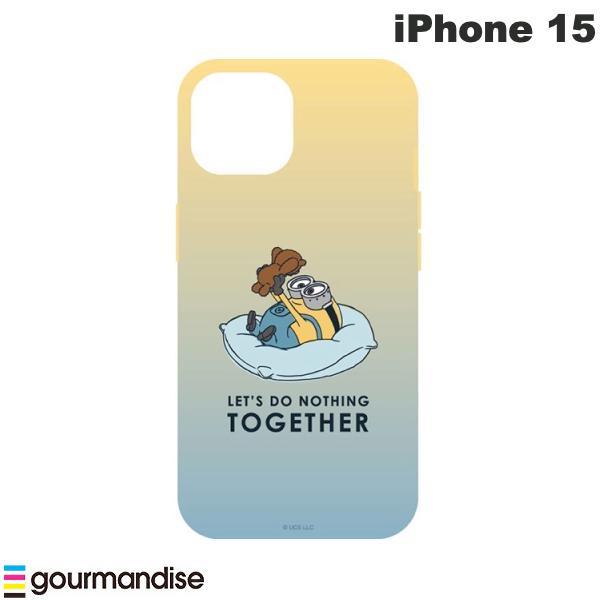 gourmandise グルマンディーズ iPhone 15 ソフトケース 怪盗グルー/ミニオンズ シリーズ ボブ&ティム MINI-447A
