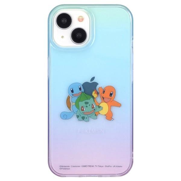 gourmandise グルマンディーズ iPhone 15 ソフトケース ポケットモンスター フシギダネ&ヒトカゲ&ゼニガメ POKE-864B
