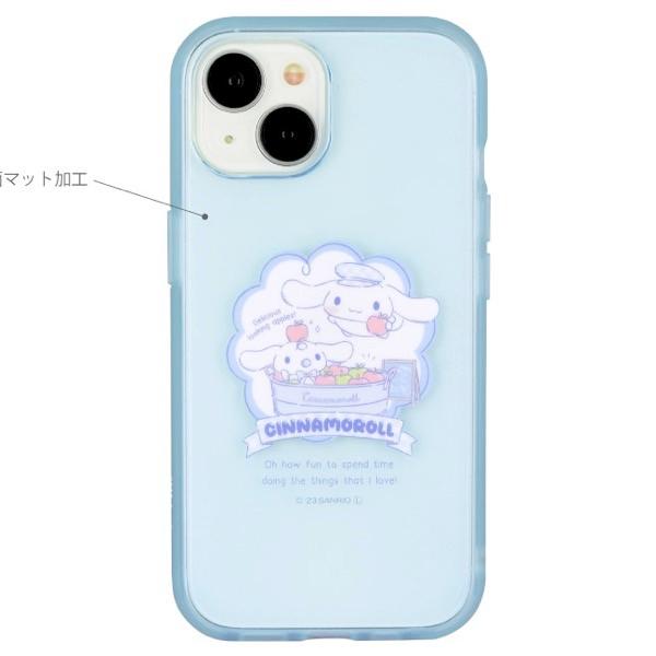 gourmandise グルマンディーズ iPhone 15 耐衝撃ケース IIIIfi+ (イーフィット) Clear サンリオキャラクターズ シナモロール SANG-355CN