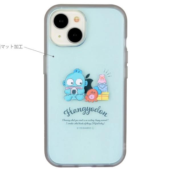 gourmandise グルマンディーズ iPhone 15 耐衝撃ケース IIIIfi+ (イーフィット) Clear サンリオキャラクターズ ハンギョドン SANG-355HG
