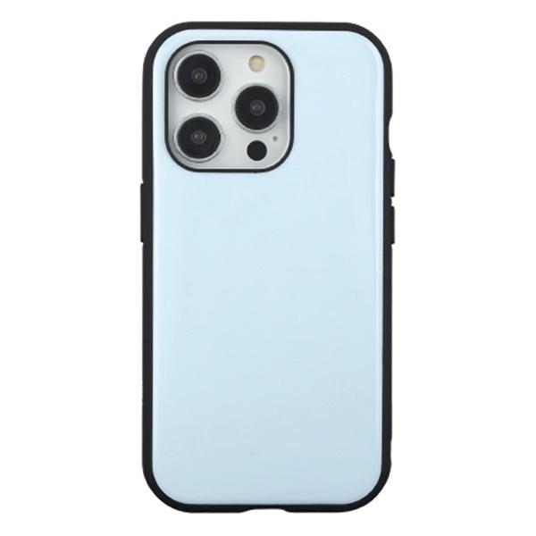 gourmandise グルマンディーズ iPhone 15 Pro 耐衝撃ケース IIIIfi+ (イーフィット) ライトブルー IFT-156LBL