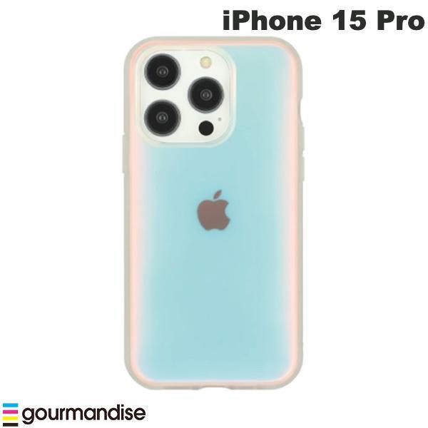 gourmandise グルマンディーズ iPhone 15 Pro 耐衝撃ケース IIIIfi+ (イーフィット) Clear マットオーロラ IFT-159MAU