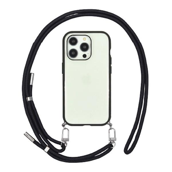 gourmandise グルマンディーズ iPhone 15 Pro 耐衝撃ケース IIIIfi+ (イーフィット) Loop ブラック IFT-160BK