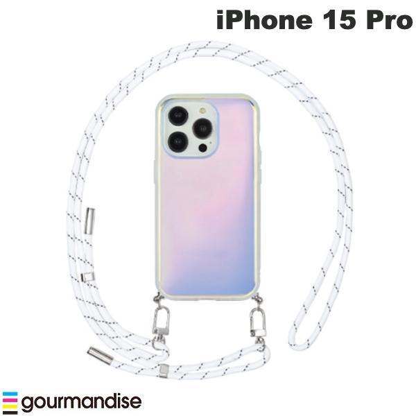 gourmandise グルマンディーズ iPhone 15 Pro 耐衝撃ケース IIIIfi+ (イーフィット) Loop オーロラ IFT-161AUR